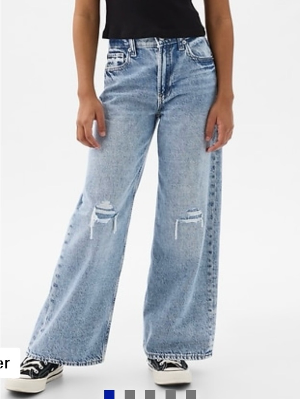 GAP kids girls distressed jean
